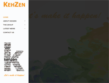 Tablet Screenshot of kehzen.com